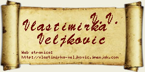 Vlastimirka Veljković vizit kartica